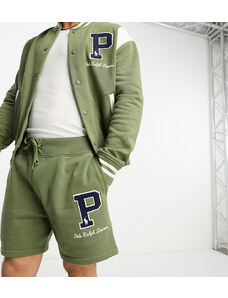 Polo Ralph Lauren x ASOS - Collaborazione esclusiva - Pantaloncini in jersey verde oliva con logo