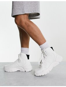 Brave Soul - Sneakers bianche ibride con suola spessa-Bianco