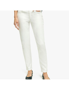 Brooks Brothers Jeans in cotone stretch - female Pantaloni casual Bianco 6