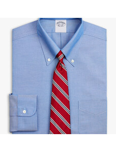 Brooks Brothers Camicia blu regular fit non-iron pinpoint con collo button-down - male Camicie eleganti Blu 14H