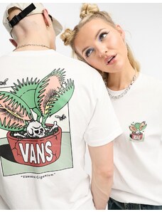 Vans - Trap Planter II - T-shirt unisex bianca con stampa sul retro-Bianco