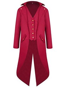 Giacca Uomo Steampunk Gotica - Costume Medievale Per Halloween E Carnevale