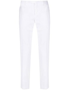 PT Torino Pantalone bianco in cotone slim-cut