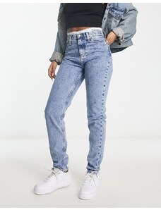 Calvin Klein Jeans - Mom jeans lavaggio medio-Blu