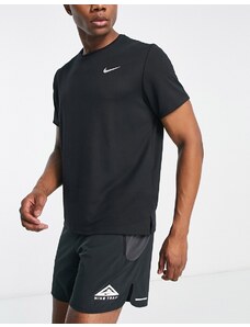 Nike Running - Miler - T-shirt nera-Nero