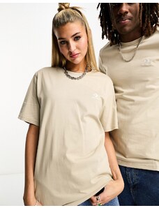 Converse - T-shirt unisex color pietra con logo ricamato-Neutro