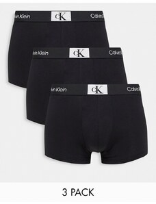 Calvin Klein - CK 96 - Confezione da 3 boxer aderenti neri in cotone-Black