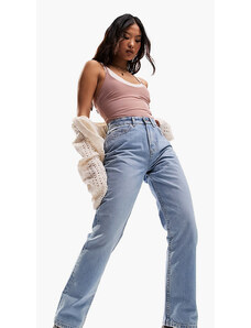 ASOS Petite ASOS DESIGN Petite - Jeans dritti anni '90 blu chiaro