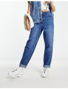 ASOS DESIGN - Mom jeans comodi blu medio