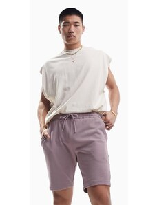 ASOS DESIGN - Pantaloncini skinny in jersey viola slavato