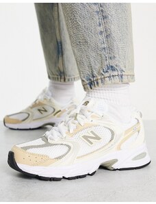 New Balance - 530 - Sneakers beige e argento - In esclusiva per ASOS-Neutro