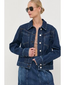 Trussardi giacca di jeans donna colore blu navy