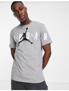Jordan - T-shirt grigia con logo grande-Grigio