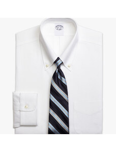 Brooks Brothers Camicia bianca slim fit non-iron pinpoint con collo button-down - male Camicie eleganti Bianco 16