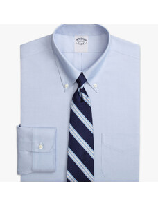 Brooks Brothers Camicia azzurra slim fit non-iron pinpoint con collo button-down - male Camicie eleganti Blu chiaro 17