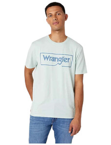 Wrangler t-shirt verde acqua W70JD3X6U