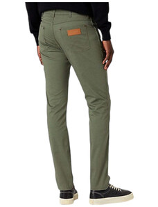 Wrangler pantalone verde Larston slim W18SEAX45