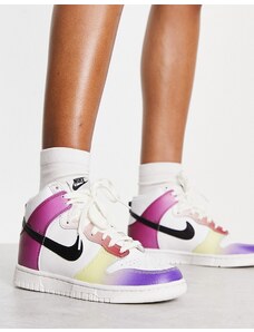 Nike - Dunk - Sneakers alte bianche multicolore-Bianco
