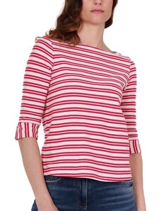 Penny Black T-SHIRT IN JERSEY A RIGHE, ROSSO
