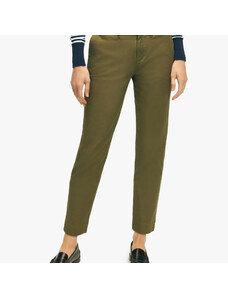 Brooks Brothers Pantalone chino in cotone stretch lavato in capo - female Pantaloni casual Verde 12