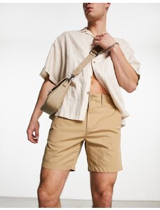 Abercrombie & Fitch - All Day - Pantaloncini chino da 7" kaki beige-Neutro