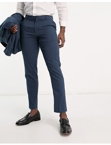 New Look - Pantaloni slim da abito blu navy