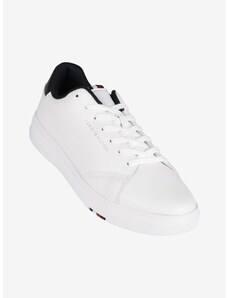 Tommy Hilfiger Elevated Rwb Cupsole Leather Sneakers In Pelle Da Uomo Basse Bianco Taglia 45