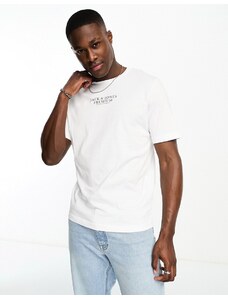 Jack & Jones Premium - T-shirt bianca con logo-Bianco