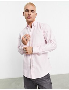 BOSS Orange - Rickert - Camicia a maniche lunghe vestibilità classica rosa pastello