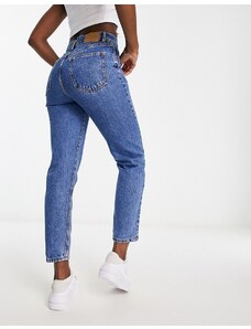 Pull&Bear - Mom jeans a vita alta blu inchiostro