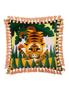 La DoubleJ Holiday Homebodies Cat gend - Spirit Animal Cushion Tiger One Size 100% Cotton