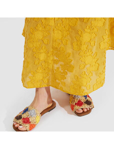 La DoubleJ Shoes gend - Crochet Sandal Multicolor Grigio 36 -