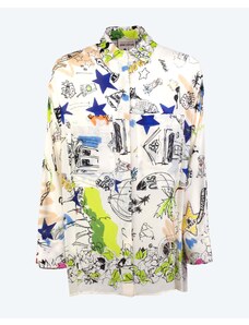 SEMICOUTURE Camicia Tiffany con disegni