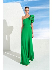 MISCHALIS - Tuta, Colore Verde, Taglia Standard Donna 44