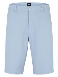 BOSS - Pantaloncini di tessuto slim fit, Colore Azzurro, Taglia Italia Uomo 44