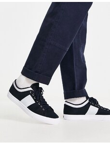 Fred Perry - Underspin - Sneakers blu navy in twill con bordi a contrasto