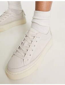 AllSaints - Milla - Sneakers bianco sporco in pelle con suola spessa