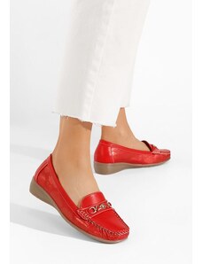 Zapatos Mocassini da donna Lerisea Rosso