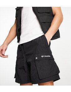 Columbia - Doverwood - Pantaloncini multitasche stropicciati neri - In esclusiva per ASOS-Black