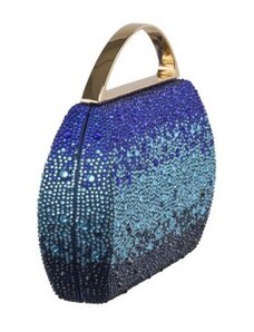 ANNA CECERE - Clutch, Colore Blu, Taglia Standard Donna taglia unica