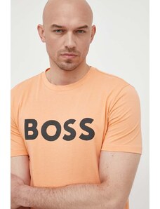 Boss Orange BOSS t-shirt in cotone BOSS CASUAL uomo colore arancione
