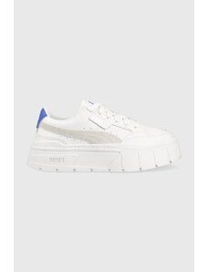 Puma sneakers in pelle Mayze Stack Wns colore bianco 384363 389853