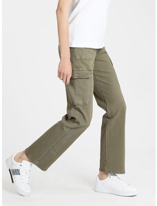 Solada Pantaloni Donna Modello Cargo Casual Verde Taglia Xl