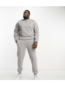 Don't Think Twice DTT Plus - Tuta sportiva grigio chiaro con felpa girocollo e joggers