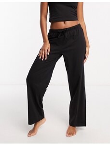 ASOS DESIGN - Pantaloni del pigiama mix & match neri in cotone-Black