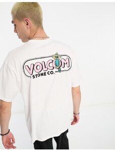 Volcom - Chelda - T-shirt bianca con stampa sul retro-Bianco