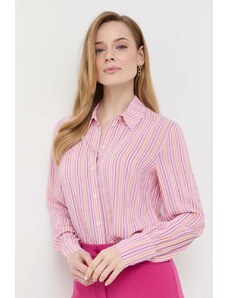 Patrizia Pepe camicia con aggiunta di seta colore rosa