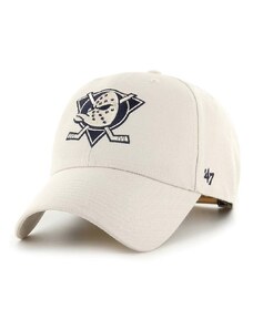 47 brand cappello con visiera aggiunta di cotone NHL Anaheim Ducks MVP H-MVPSP25WBP-BN