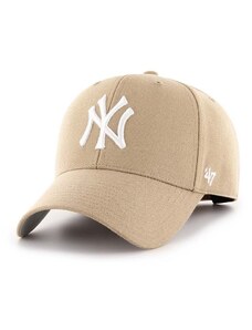 47brand cappello con visiera aggiunta di cotone MLB New York Yankees B-MVP17WBV-KHB