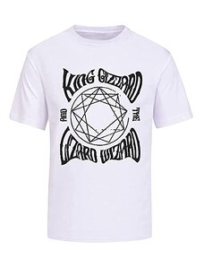 Metromania King Gizzard And The Wizard Lizard T-Shirts Men's Unisex Tee Shirt White Black S